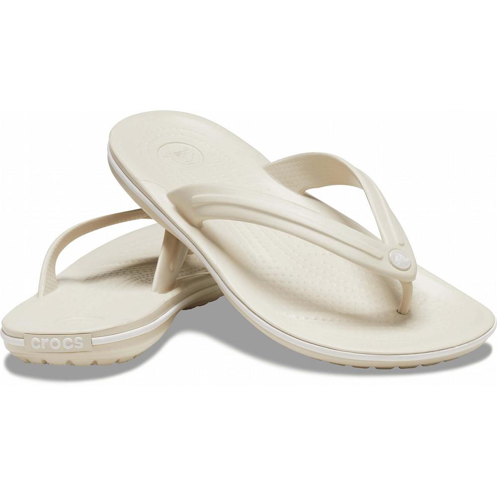Beige Men's Crocs Crocband™ Flip Flops | NZ 0862RVDW